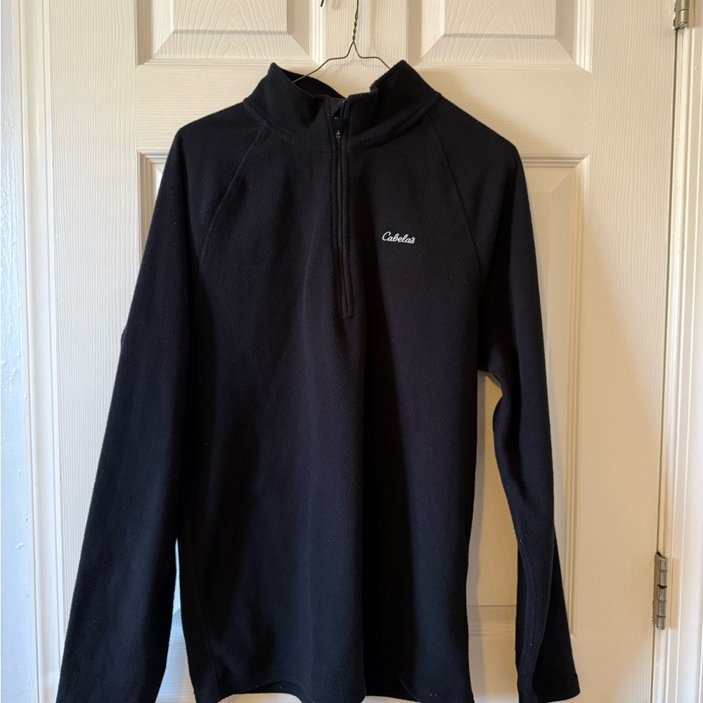 Cabela's Heavyweight Black Fleece Pullover